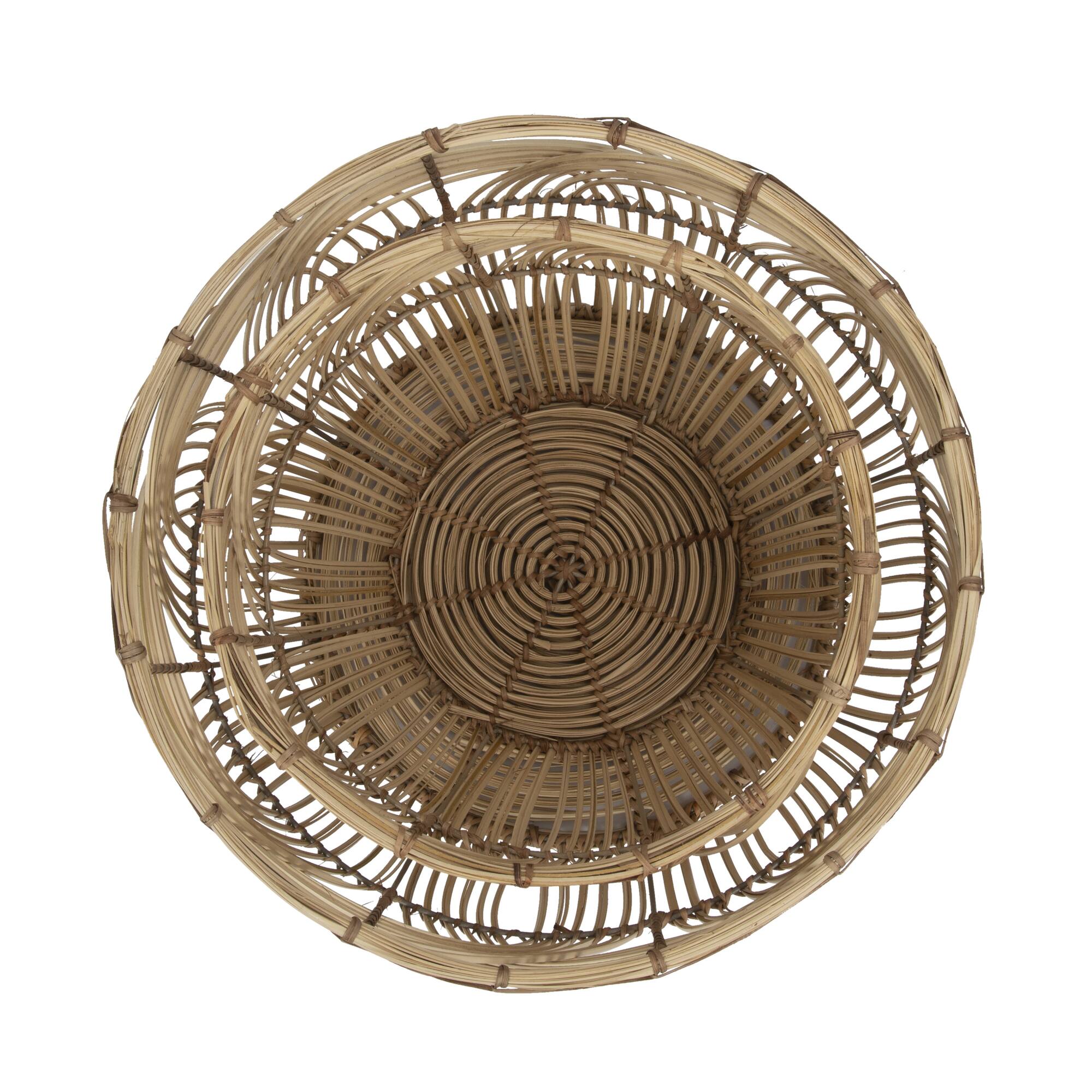 Hello Honey® Natural Handmade Decorative Rattan Basket Set
